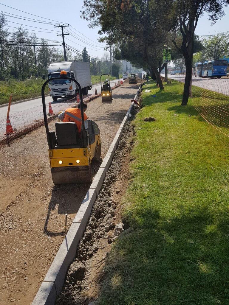 Colocación de soleras y aceras